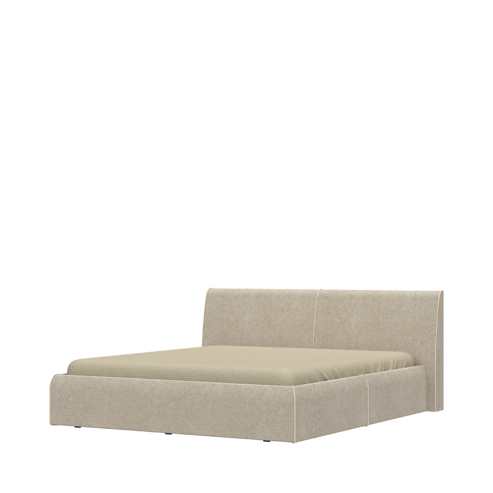 Levně Postel AIR - KR180/AI - světle šedá