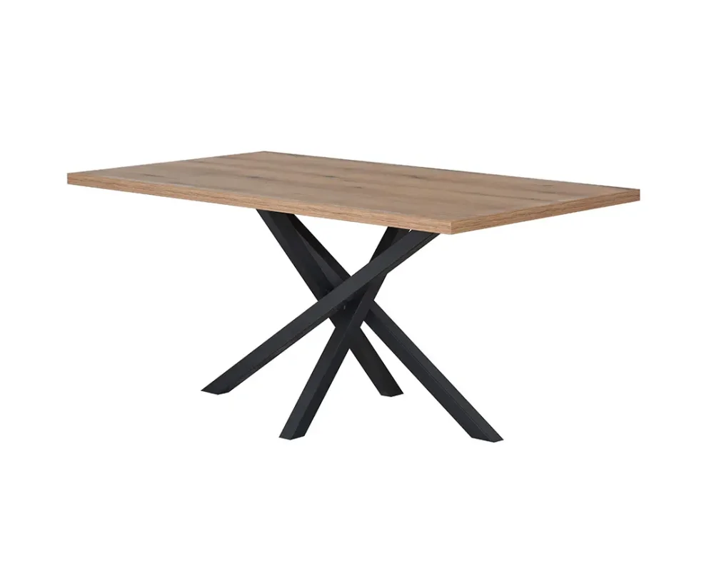 Jídelní stůl Pablo X 160x90 - buk/antracit